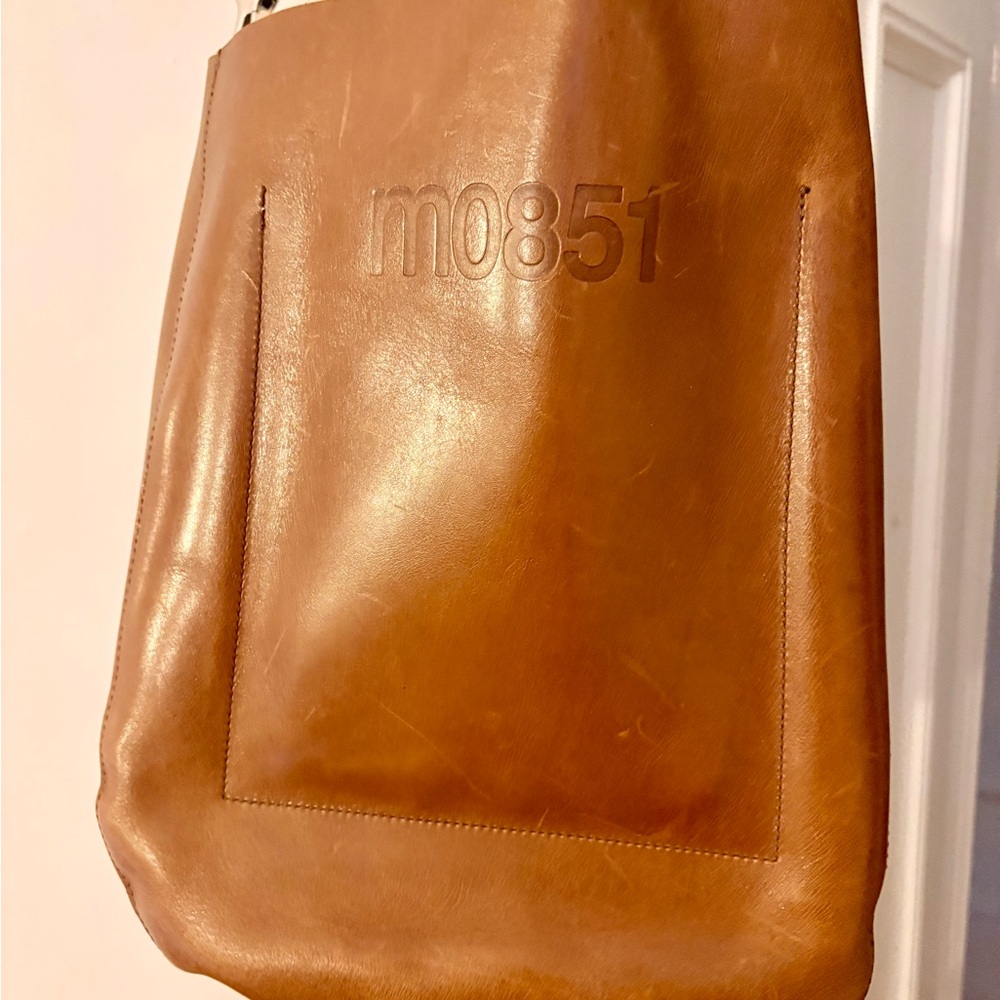 M0851 leather hobo bag